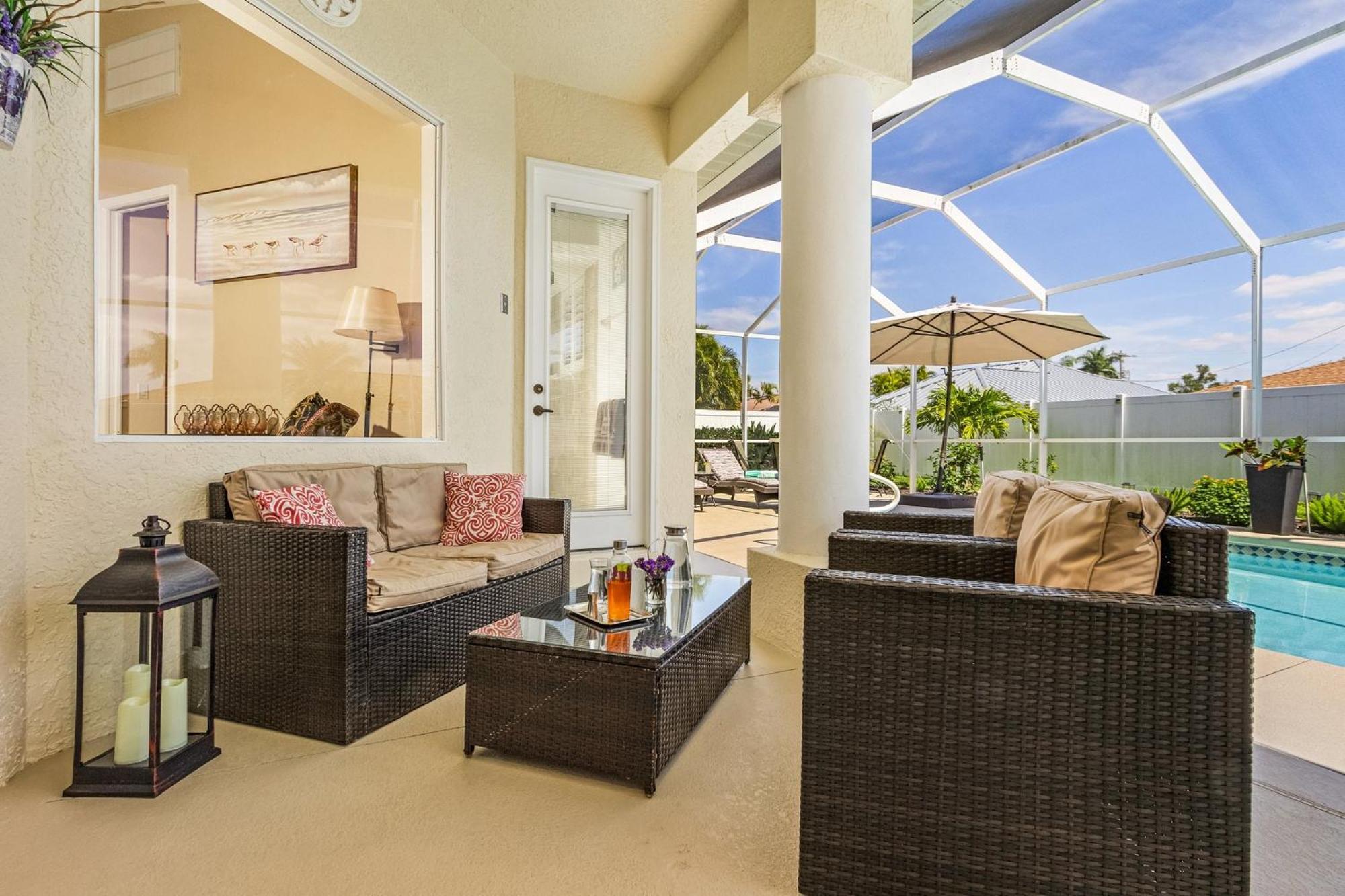 Villa-Haze, Lots Of Privacy, Solar & Electric Heated Pool And Spa كيب كورال المظهر الخارجي الصورة